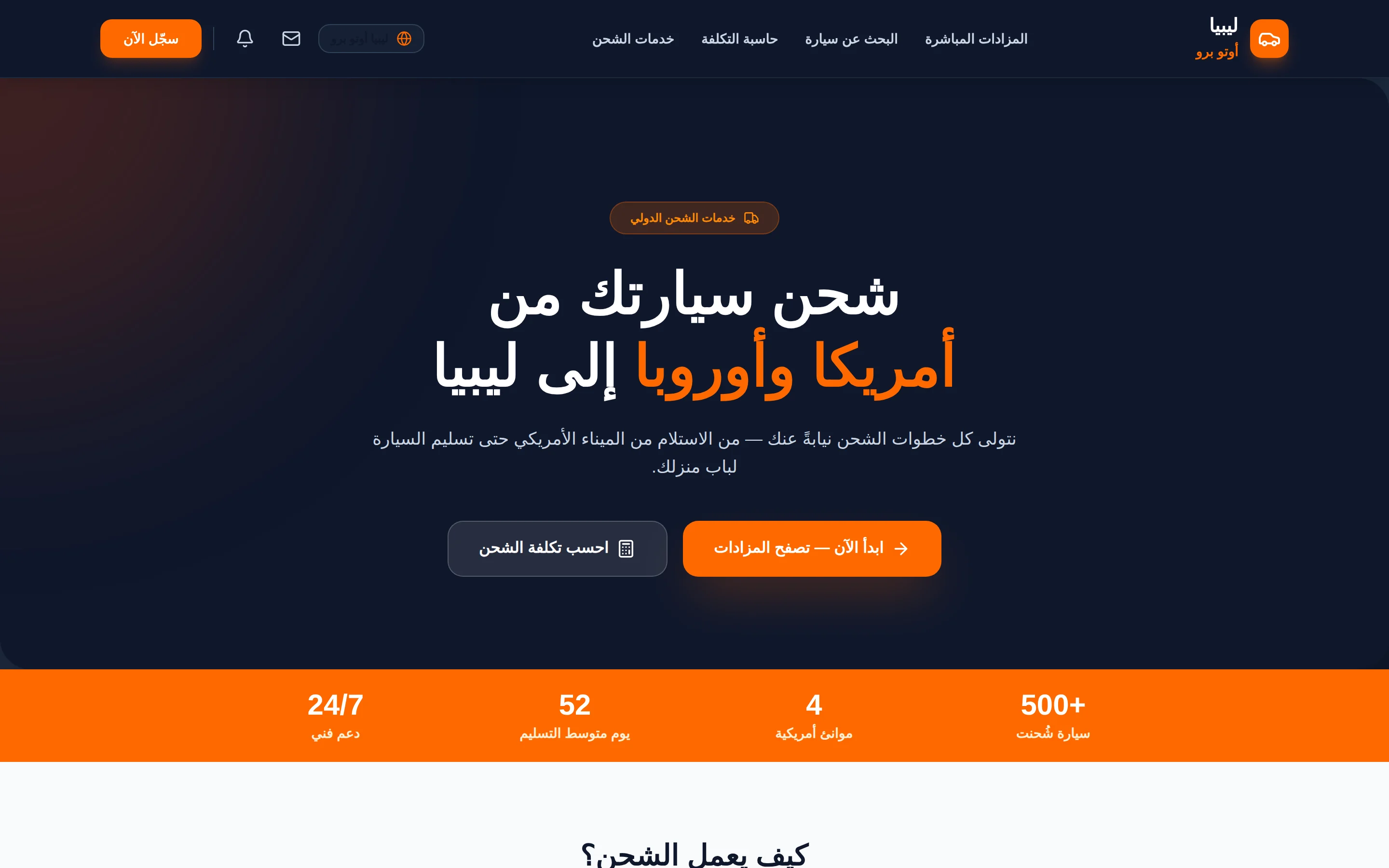 الشحن الدولي: من الميناء الأمريكي حتى باب المنزل — أربعة موانئ ومتوسط تسليم 52 يوماً